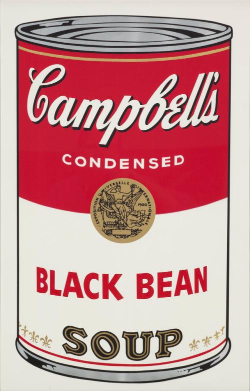 Campbell's Soup Cans I (Black Bean)