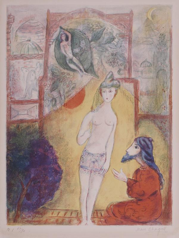 Pl. 1 Illustration from Arabian Nights (1 of 12)