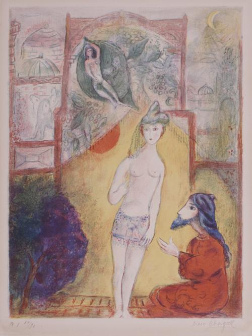 Pl. 1 Illustration from Arabian Nights (1 of 12)