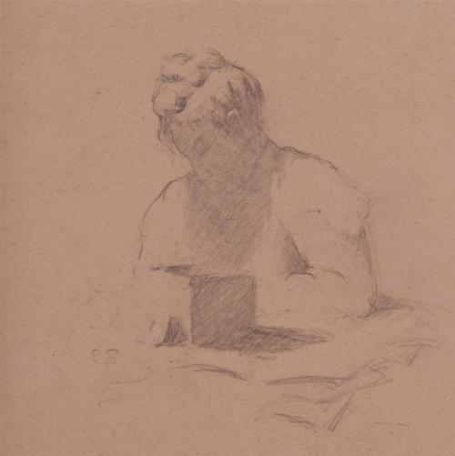 Woman at a Table with Box
