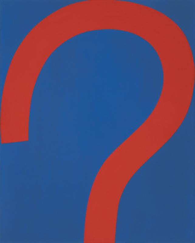 Curved Red on Blue