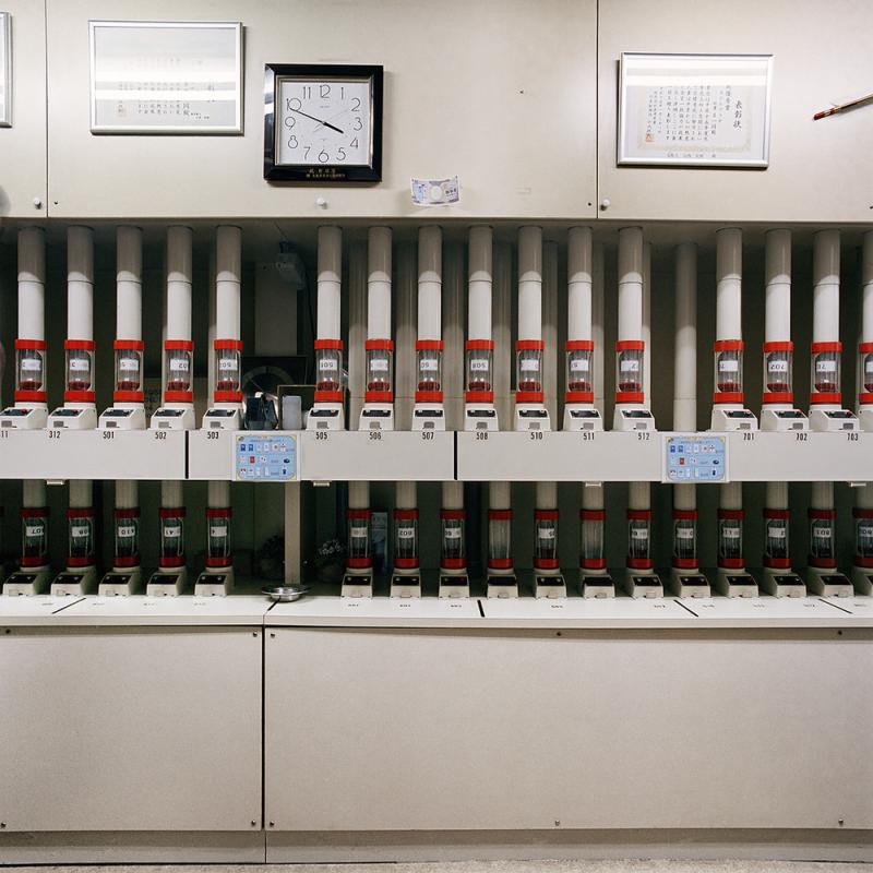 Pneumatic Tubes for Payment, Hotel Plaza, Osaka