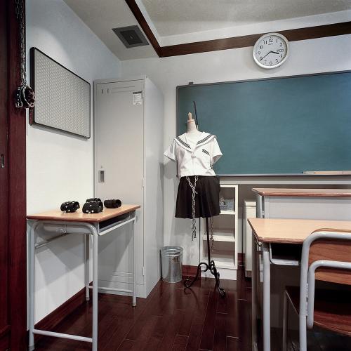 High School Room with Uniform, Hotel Adonis, Osaka