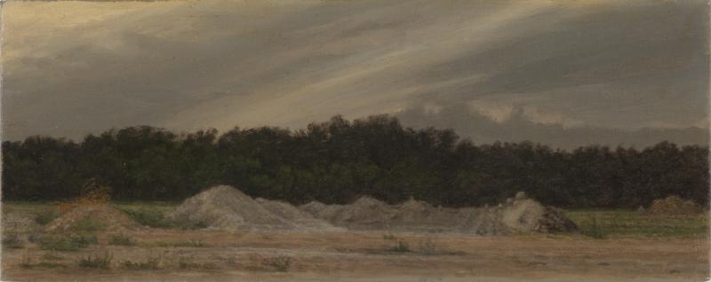 Rubble Piles from Burial Plots—Cemetery